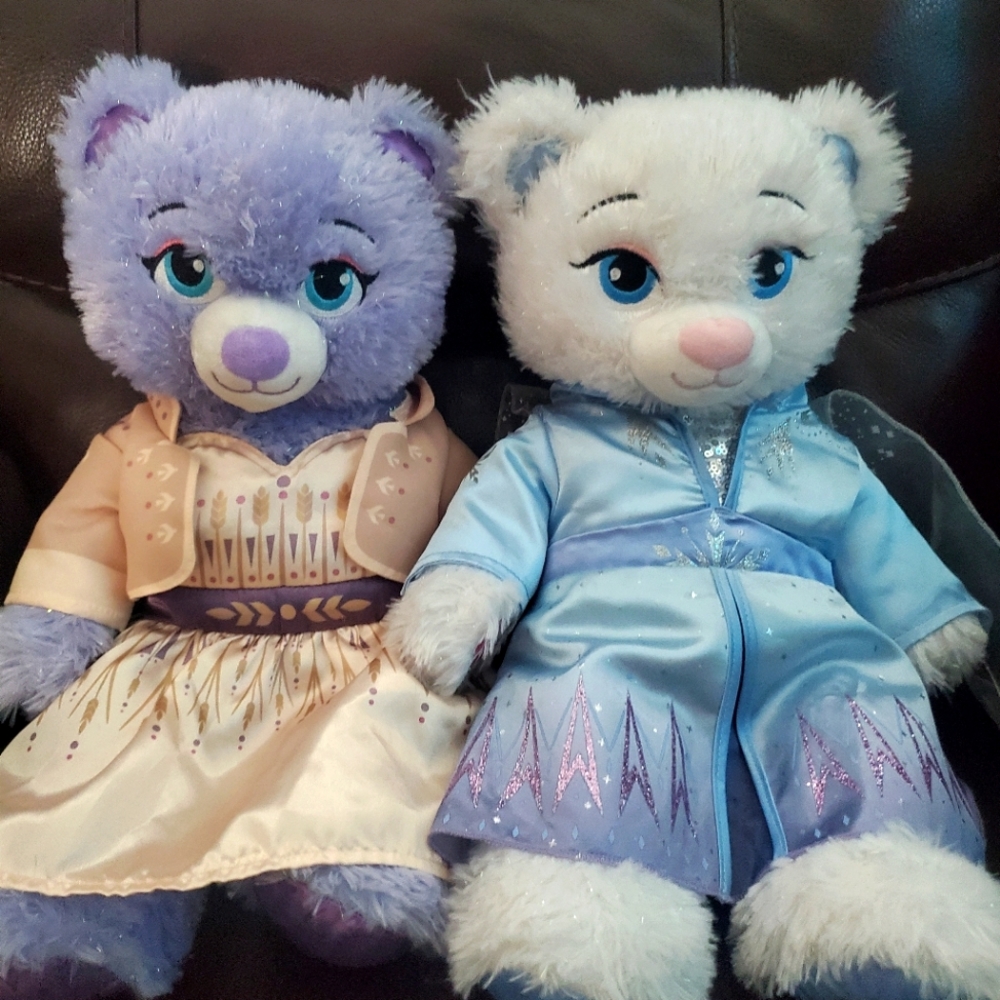 Build a Bear Elsa and Anna bears